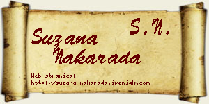 Suzana Nakarada vizit kartica